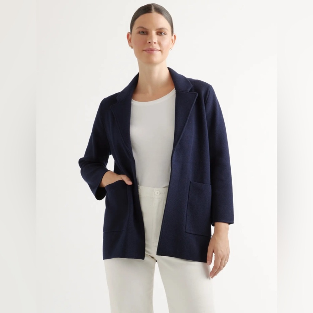 Quince 100% Organic Cotton Sweater Blazer